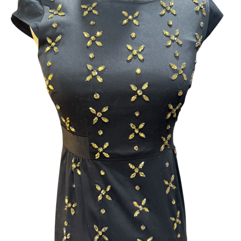 Boden Gold Star Beaded Embellished Dress – Size 2R - Picture 2 of 5